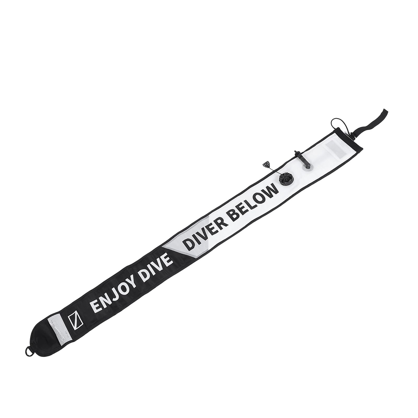 Topiky Ballon de Surface de Plongee avec Valve, SMB Nylon Haute | Bouée de marquage de Surface en Nylon avec Tube de gonflage oral pour équipement de plongée de sécurité, rouge