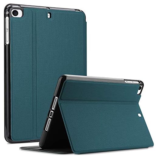 ProCase för iPad Mini 5 (2019)/Mini 4, Mini 1 2 3, stöttåligt lätt slimmat stativ skyddande fodral folio fodral – blågrön
