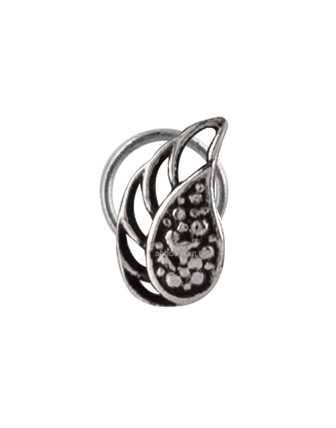 abhooshanSilver Alloy Nose Pin Studs for Women and Girls Stylish and Latest Gift for Wife Friend Mother Sister