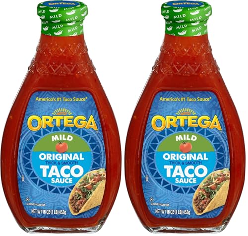 Ortega Taco Sauce Original Thick and Smooth, Mild, 16 Ounce (Pack of 2)