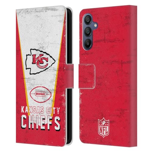 Funda Samsung Galaxy A15 anticaídas estilo billetera para fans de Kansas City Chiefs