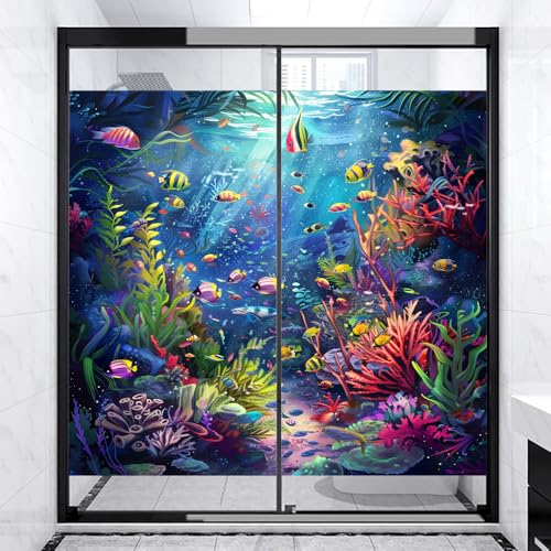 Película adhesiva decorativa para ventanas 35.4x63 pulgadas x2 miniatura 3