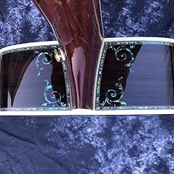 GaYouny Guitare acoustique en épicéa massif 45AA avec dos en palissandre (couleur : guitare, taille : 104,1 cm) - Les Beatles, Paul McCartney, John Lennon, RIngo Starr, George Harrison GaYouny Guitare acoustique en épicéa massif 45AA avec dos en palissandre (couleur : guitare, taille : 104,1 cm) – Image 6