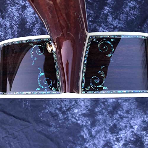 GaYouny Guitare acoustique en épicéa massif 45AA avec dos en palissandre (couleur : guitare, taille : 104,1 cm) - Les Beatles, Paul McCartney, John Lennon, RIngo Starr, George Harrison GaYouny Guitare acoustique en épicéa massif 45AA avec dos en palissandre (couleur : guitare, taille : 104,1 cm) – Image 7