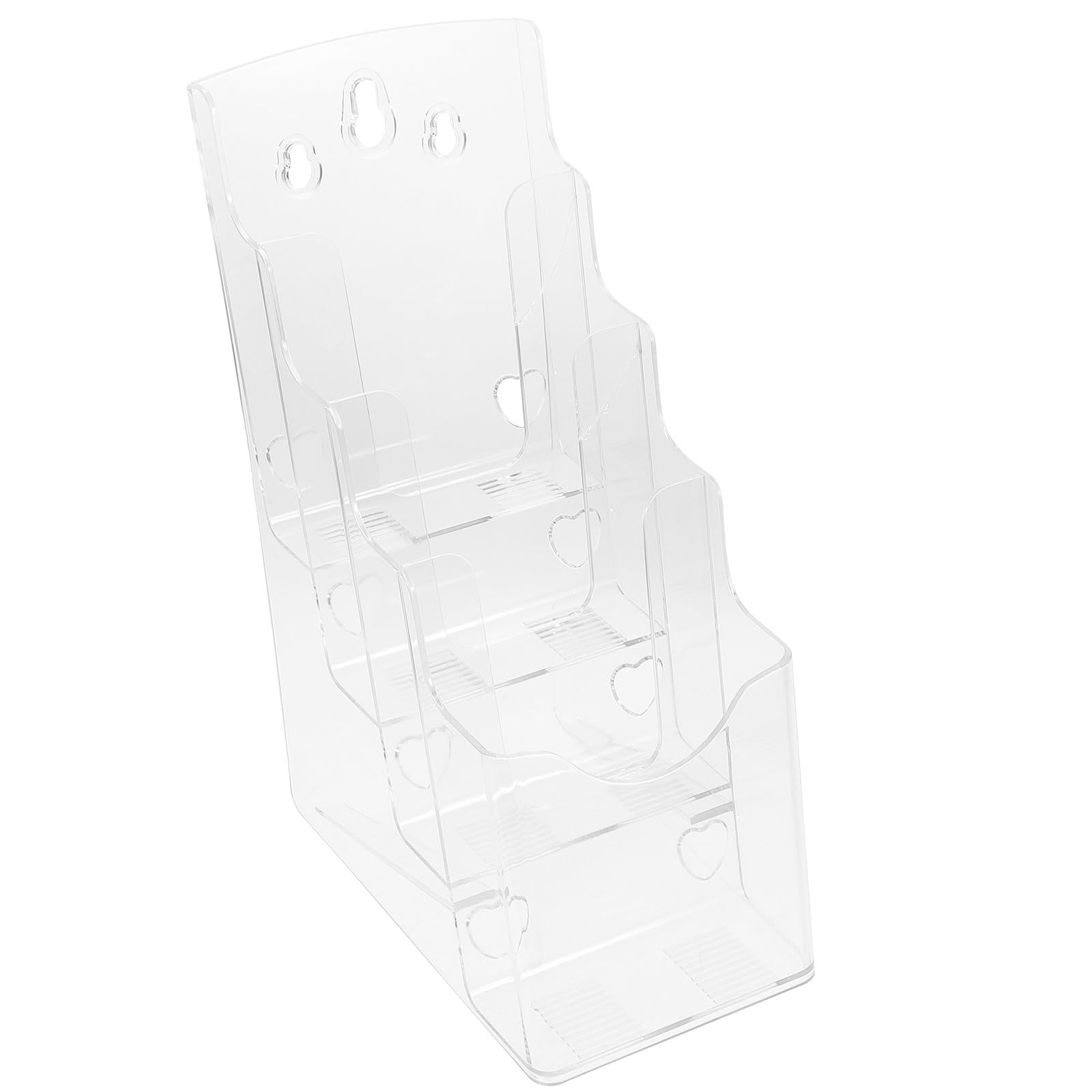 Présentoir à brochures en acrylique transparent Magiclulu à rangement classifié pour bureau