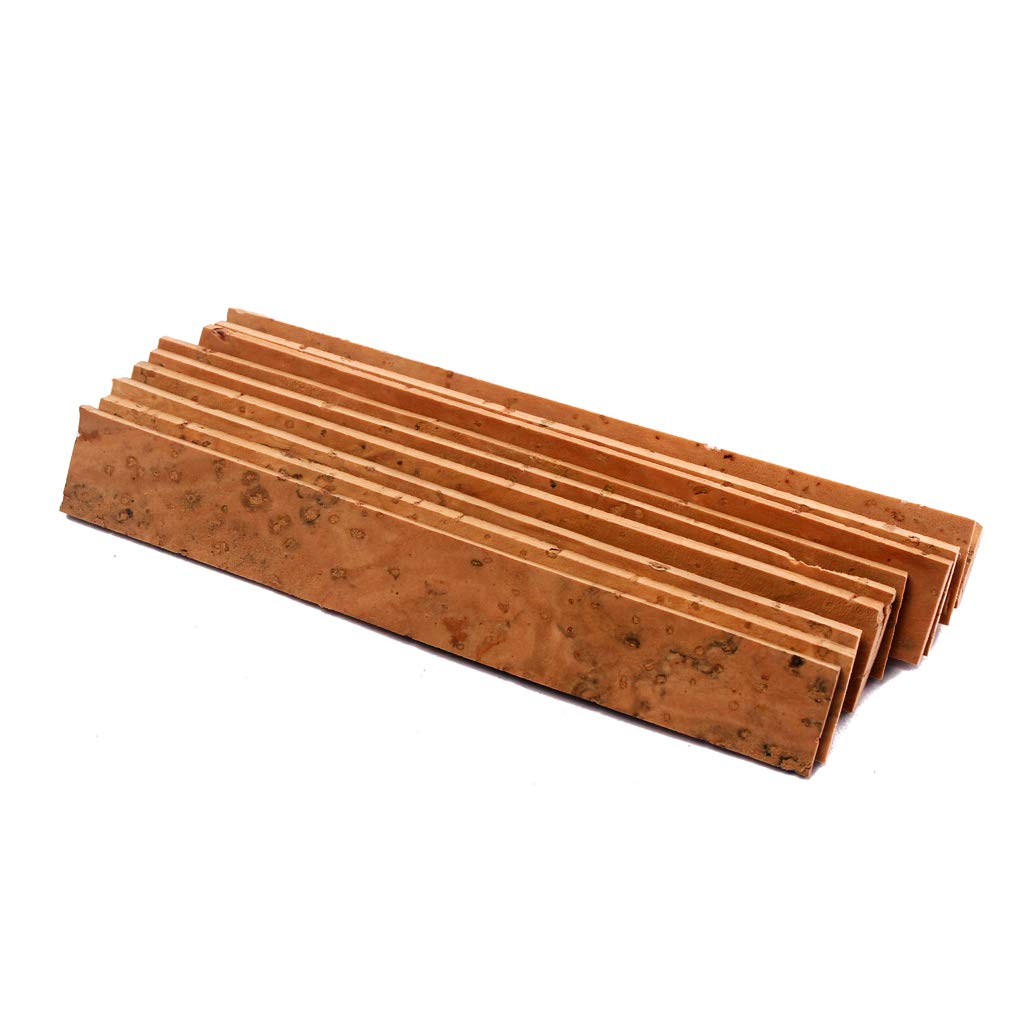 Alnicov Lot de 10 saxophones en liège soprano/ténor/alto cou de liège pour saxophone 83,5 x 12 x 2 mm
