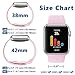 iGK Sport Band Compatible with Apple Watch 38mm/40mm, Soft Silicone Sport Strap Replacement Bands for iWatch Apple Watch Series 4 Series 3, Series 2, Series 1 38mm/40mm Pink Sand Small