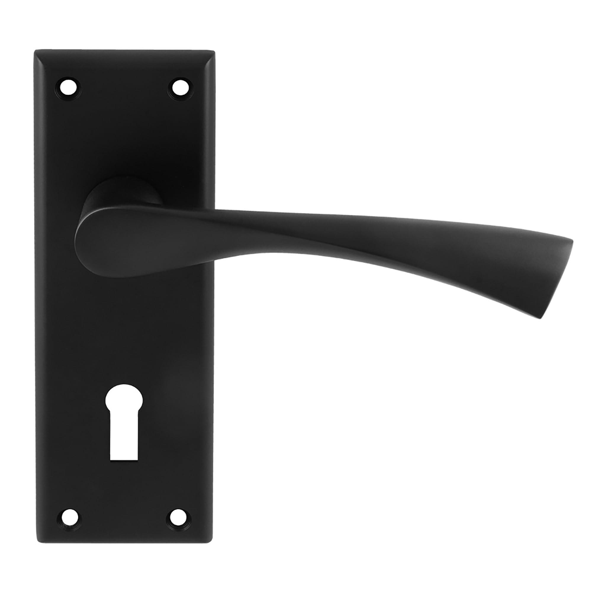Carlisle Brass Matt Black Serozzetta Venti Lever On Backplate - Lock 57Mm C/C