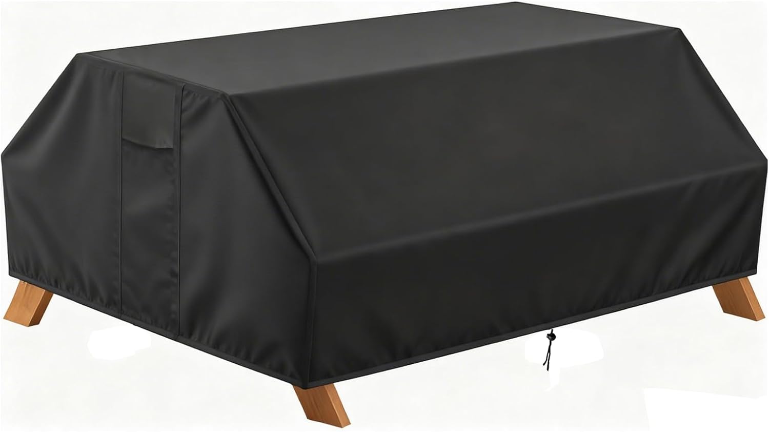 Picnic Table Cover, 55 Inch Patio Picnic Table Cover Waterproof Outdoor Fits 4.5FT-Patio Table, 55"L x 59.5"W x 29"H, Black