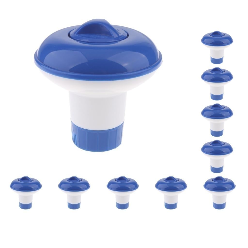 10-częściowy automatyczny regulowany dozownik chloru do basenu, spa, 12,7 cm
