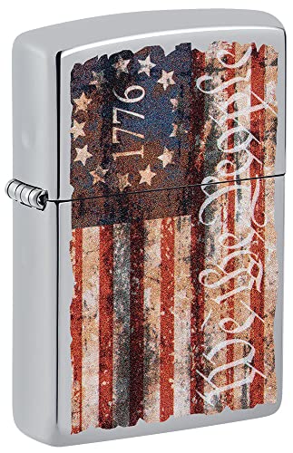Zippo Etched Freedom Design Pocket Lighter