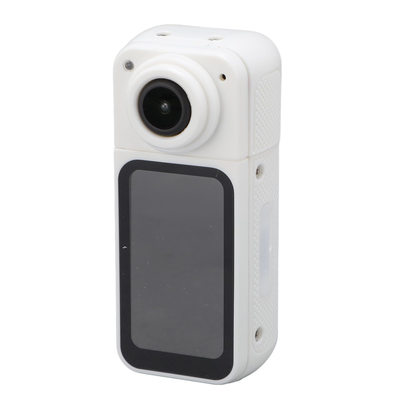 Generic Kamer Hełm, Kamera Kciuka Kompaktowa 2,7K Rejestracja Rejestracji POV System Magnetyczny IPS Ekran HD 350MAH Li Jonowy Motocykl Akumulatora (WHITE)