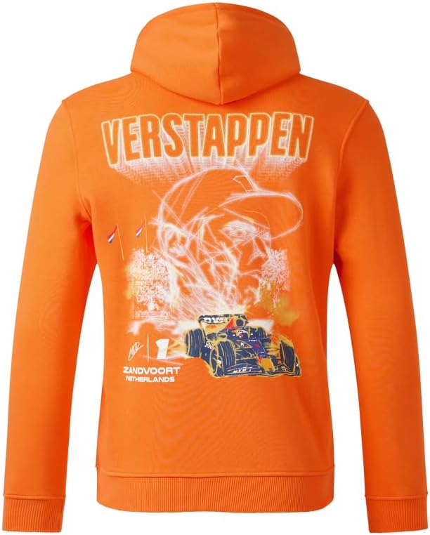 Red Bull Racing F1 Max Verstappen Edición Especial Zandvoort Países Bajos Sudadera con capucha, Naranja