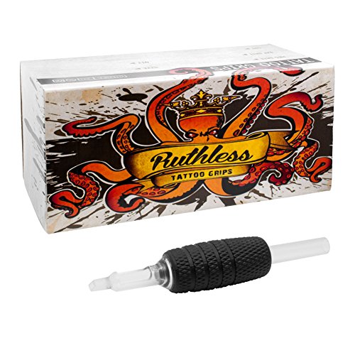 Box of 50 Ruthless Tattoo Grips 1 inch (25mm) - 5 Round (5R)