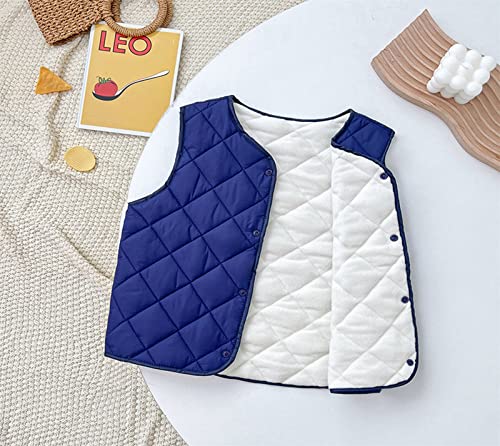 Toddler Children Kids Baby Boys Girls Winter Solid Coats Sleeveless Vest Jacket Outer Outwear Children's Padded3