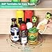 Optish 2 Pack Lazy Susan Organizer, 9.5 Inch Lazy Susan Turntable for Cabinet, Refrigerator Organizer for Pantry Organizers and Storage, Non-Skid Fridge Organizer