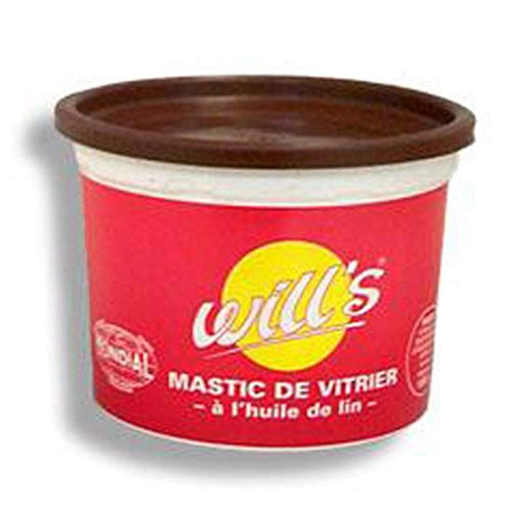 Mastic vitrier mondial brun/​acajou pot 1kg