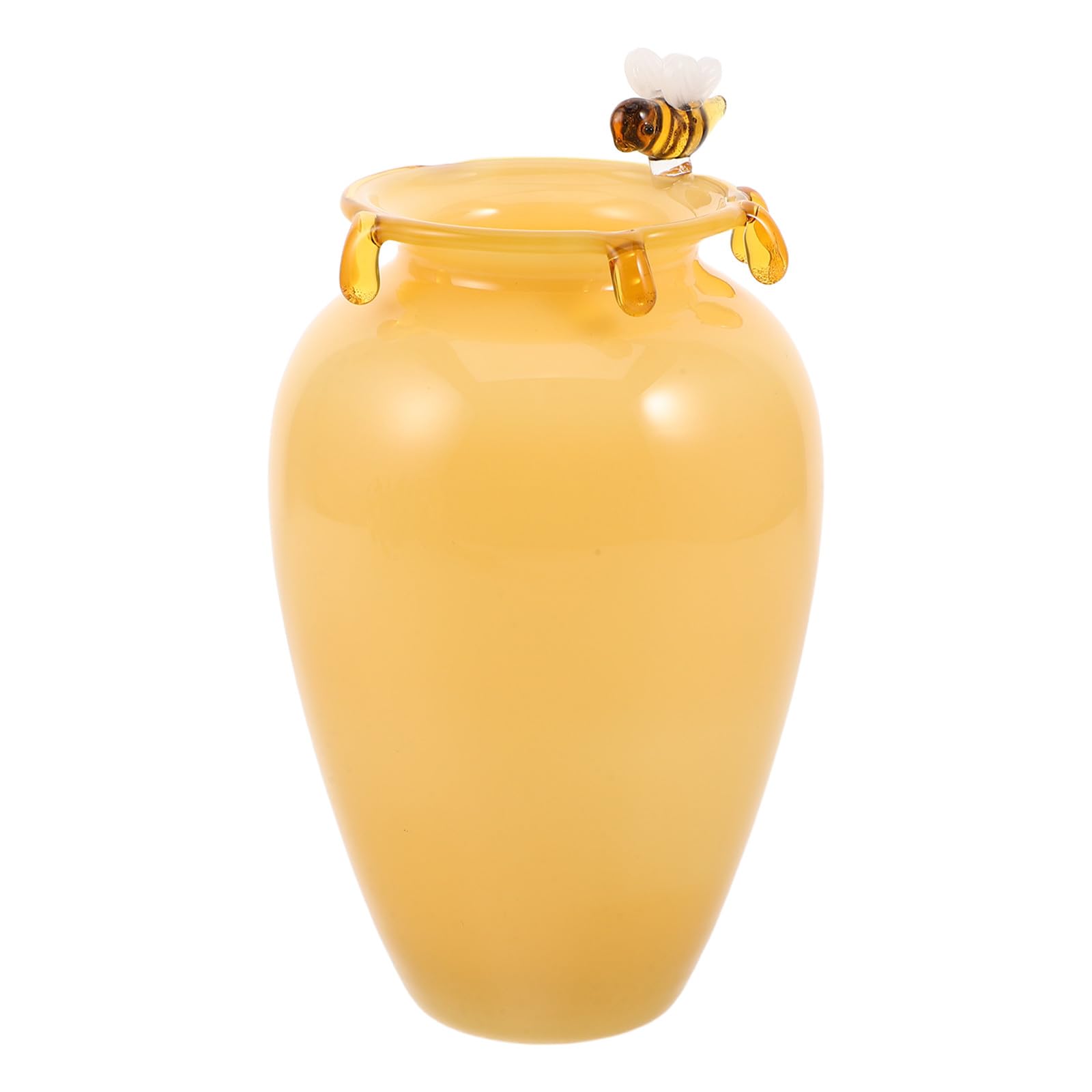 Vase fleuri en verre fait main decoration interieure et exterieure