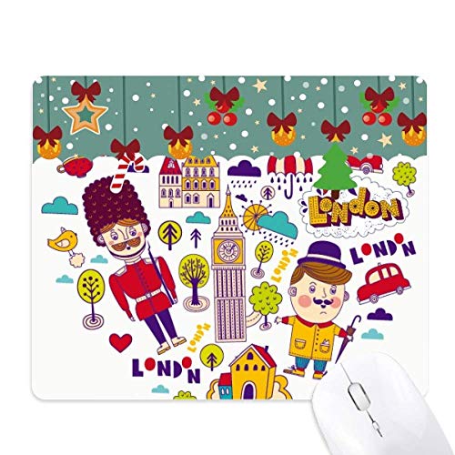 Tapis de souris cabine britannique cœur rouge idée cadeau originale bureau