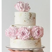 Flowers Cake Toppers   Wedding, Birthday & Christening Decorations - Handmade Sweet Marshmallow Gift
