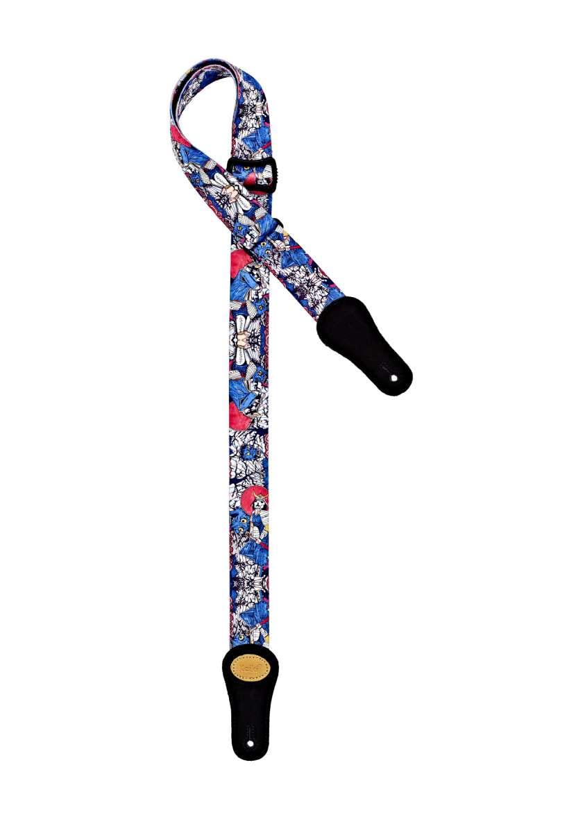 ORTEGA Nylon-Ukulele Strap with Suede - 37mm Samurai (KNS-SR-U)