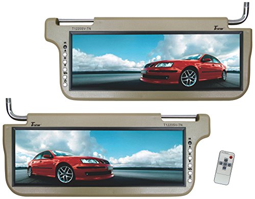 Tview T1220SV-TN Sunvisor Monitor (Tan)