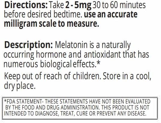 SIERRA LIFE SCIENCES Melatonin | Natural Sleep Aid Bulk Powder | Custom Dose 2mg - 5mg Replace Capsules (100g - 50,000 Doses)