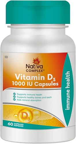 Nativa Vitamin D 1000IU Capsules - 60's