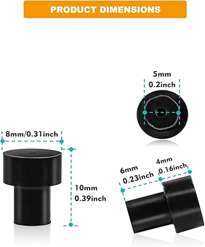 Miniatura 4 de W10919249 Pies de goma para rejilla de gas – Compatible con Whirlpool, Maytag, KitchenAid y más, paquete de 14
