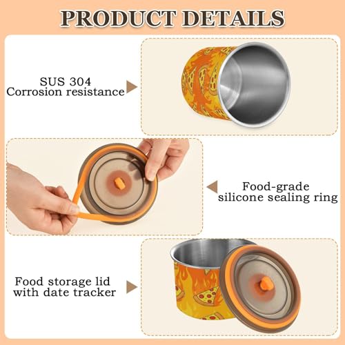 Contenedor Hermético de Acero Inoxidable DOMIKING 900 ML miniatura 4