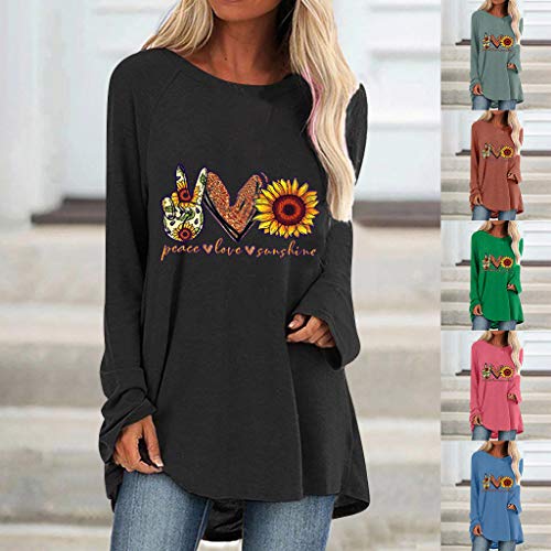 Long Sweaters for Women with Hood Women's Sweatshirts Loose Fit Long Sleeve Dragonfly Printed Pullover Tops Crewneck Cute Blouses Shirts