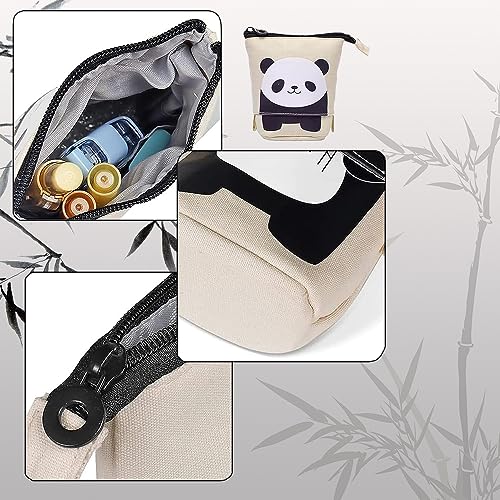 HIQE-FL Pencil Case Zip, 2-in-1 Pencil & Pen Holder, Telescopic, Canvas, Holds 25 Pens, Multifunctional, R, Cartoon Pattern - Image 4
