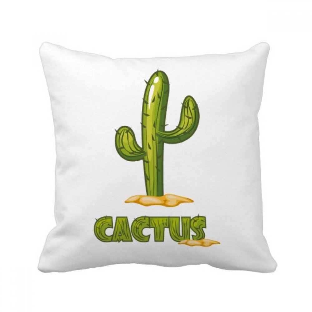 Cadeau déco original avec ce coussin motif cactus aquarelle pour salon