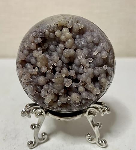グレープアゲート カルセドニー スフィア 鉱物標本 葡萄瑪瑙原石 風水晶 幸運 51dXCSxK6AL.jpg