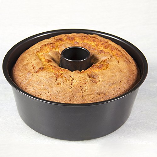 Topenca Supplies Angel Food Pan 10 Inch Made Of Non-Stick Black Aluminum For Home Kitchen And Catering #TOP2