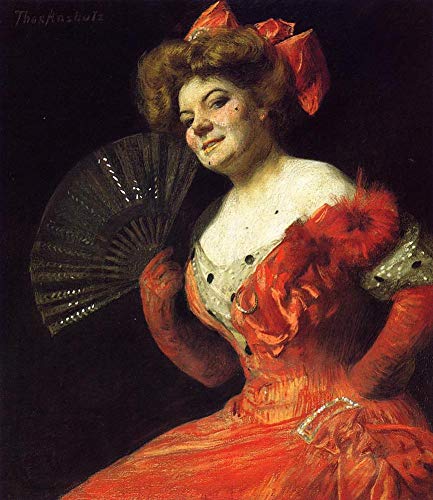 Portrait Katherine Rice de Thomas Pollock Anshutz pour salon élégant