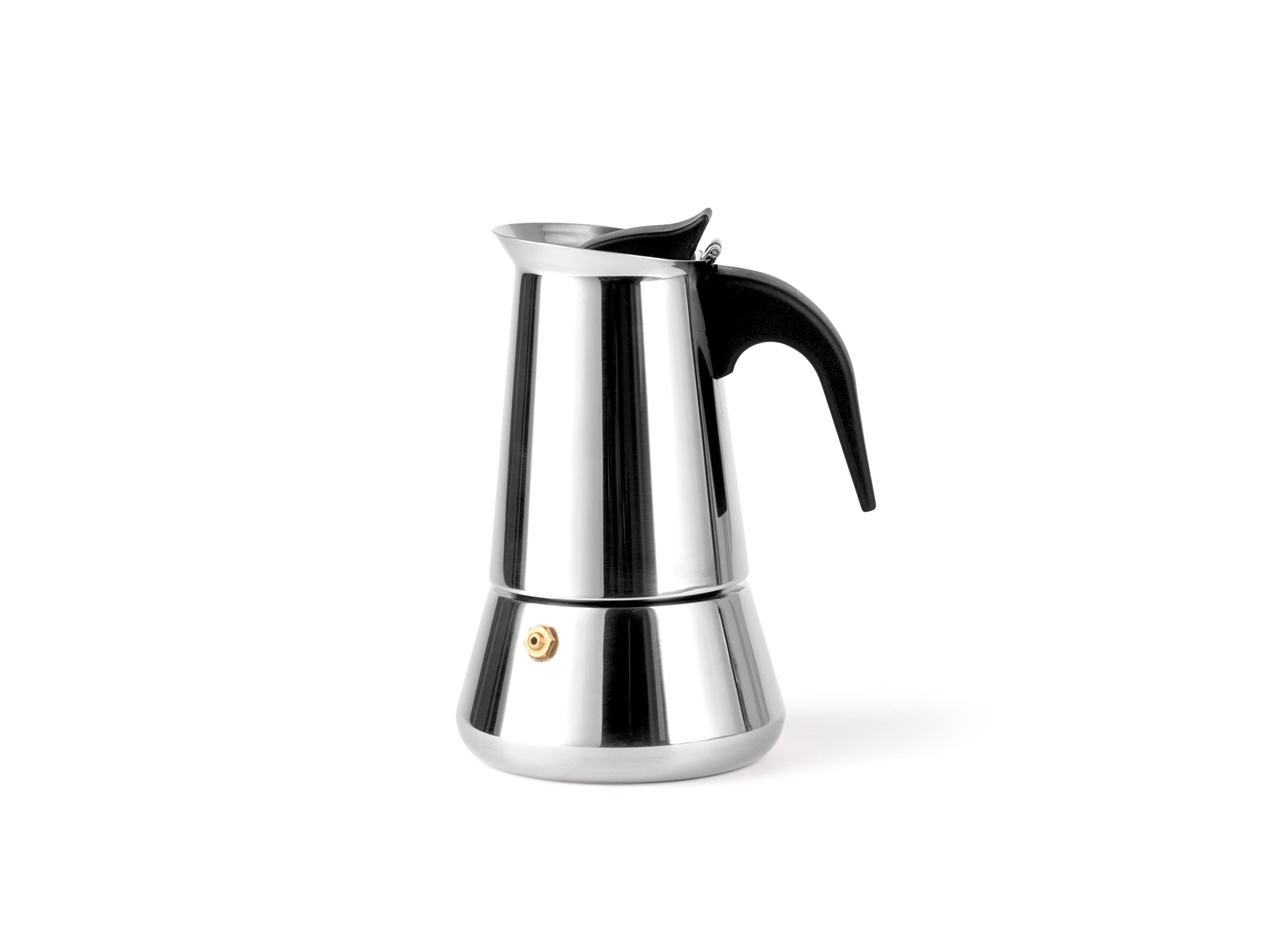 Leopold Vienna 4 Cup Espresso Maker Trevi, Silver, 10.199999999999999 x 12.8 x 16.899999999999999 cm