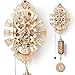 Wood Trick Pendulum Wall Clock Kit to Build, Wooden DIY Wall Clock Big - No Batteries - 3D Wooden Puzzle - 3D Wall Clock Mechanical Model