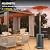 EAST OAK 48,000 BTU Patio Heater for Outdoor Use With Round Table Design, Double-Layer Stainless Steel Burner and Wheels, Outdoor Patio Heater for Home and Commercial, Gray, 31.9 x 31.9 x 86.6 inches