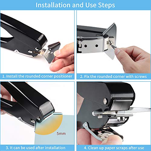 Stapens Corner Rounder, Heavy Duty Round Corner Punch For Id Cards, Paper Crafts, Laminating, Scrapbooking And Photos #TOP4