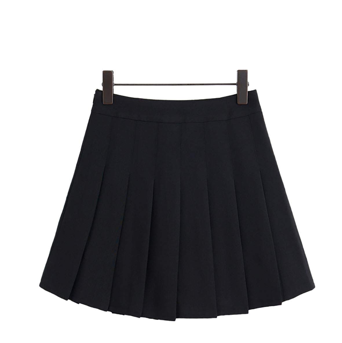 JS OneWomen's High Waist Pleated Casual Tennis Style Mini Skater Skirt