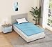 HOMEDI Sobrecolchon Viscoelastico 150x190 x 5cm - Espuma de Memoria con partículas de Gel y Sistema ventilado Airflow. Colchoncillo Cama Ergonómico