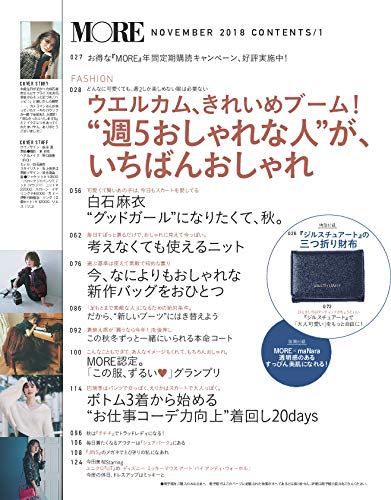 MORE 2018年11月号 増刊 商品画像