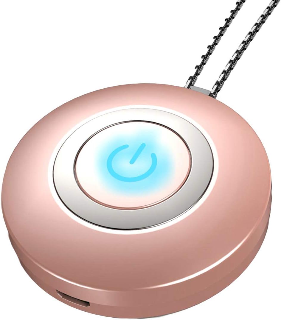 Eurobuy Purificador de aire personal, purificador de aire portátil de viaje, mini collar de purificador de aire personal, generador de iones negativos, bajo ruido para adultos y niños