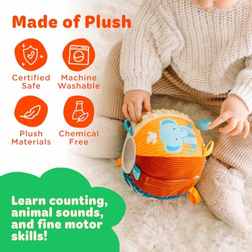 Move2Play, Interactive Baby Ball with 30+ Sounds & Songs | Toys for 1 Year Old Boys & Girls | Baby Toys 6-12+ Months | Musical Crawling Ball for Toddlers 1-3 | 1st Birthday Gift | Sensory - Image 6