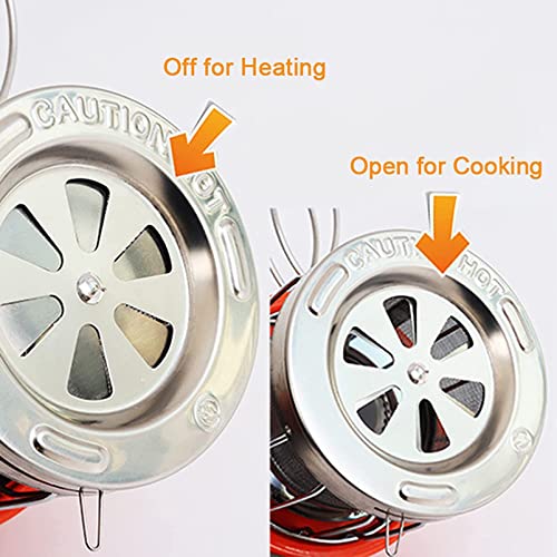Chauffage de camping 2000W portable et réchaud de randonnée extérieur
