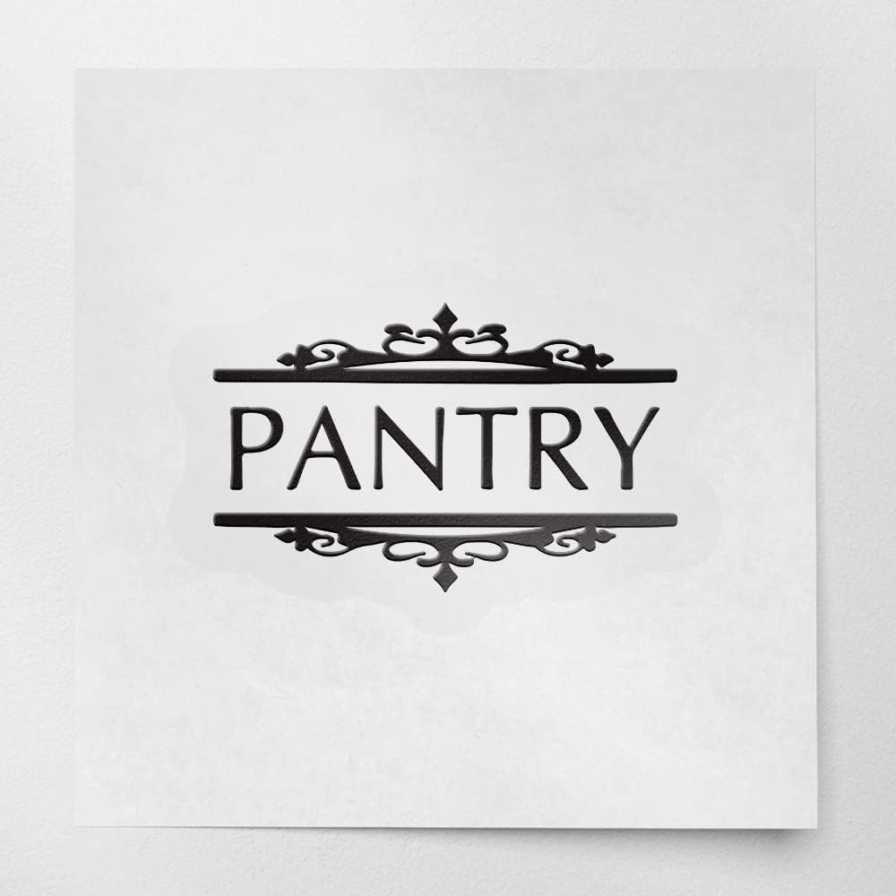 Transparent Decal Stickers of Pantry Door Kitchen 1 (Black) Premium Waterproof Vinyl Decal Stickers for Laptop Phone Accessory Helmet Car Window Mug Tuber Cup Door Wall Decorati USCstic111295BL040522