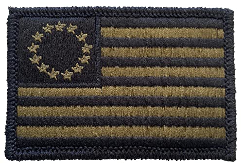 Tactical Betsy Ross Flag Patch - Olive Drab