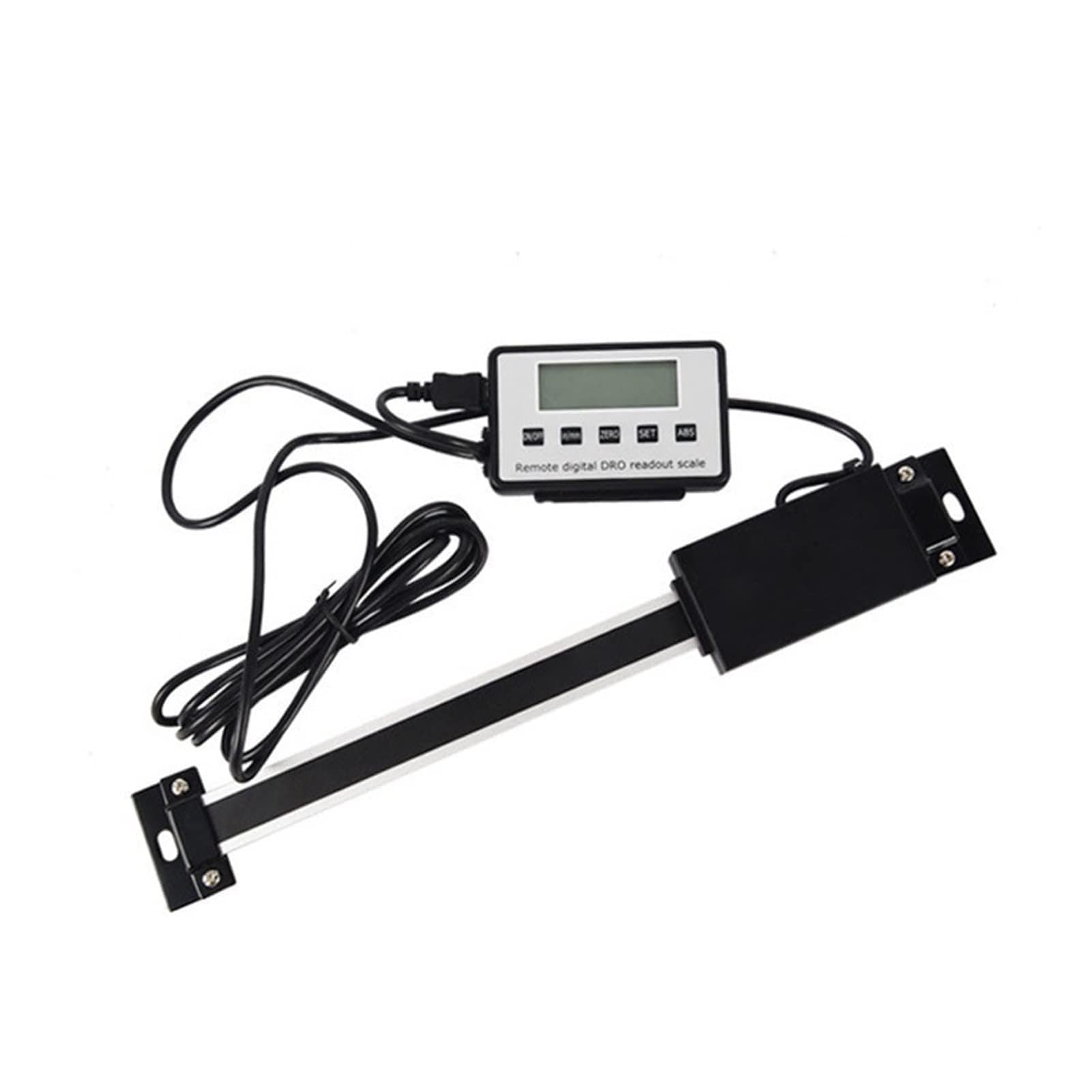 Linear Encoder, 500mm Digital Readout Linear Scale with External for Mill Lathe Digital Level Measuring Instruments(0-500 Square)