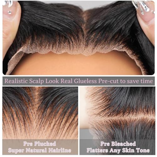 FNSD 9x6 Glueless Wigs Human Hair Pre Plucked Pre Cut Wigs for Black Women